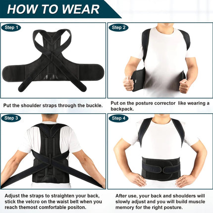 Fitness Essentials Men Women Back Lumbar Support Back Corrector - Fitness Essentials - Kweepfull - Mad Fly Essentials