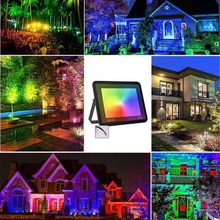 LED Party Light RGB 10-100W Waterproof Floodlight - LED Party Light - Dselchun - Mad Fly Essentials
