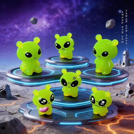 Figurine 100pc 3D Resin Mini Luminous Alien DIY Garden Accessories - FIgurine - Lansoon - Mad Fly Essentials