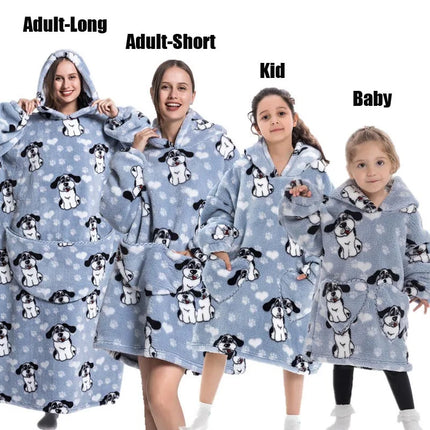 Hoodies Women Family Matching XL Lion Plush Blanket Hoodies - Animal Game - Mad Fly Essentials