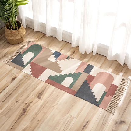 Area Rug Plaid Bedroom Living Bohemian Rug - Area Rug - Miracle Sweet - Mad Fly Essentials