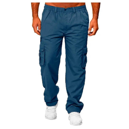 Men Loose Straight-Leg Cargo Pants - Mad Fly Essentials