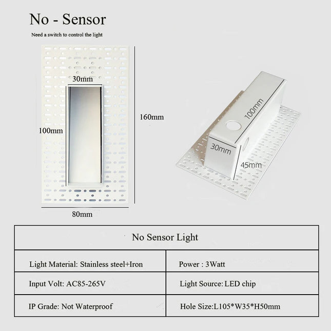 LED Pendant Light White Black PIR Sensor Stair Case Light - LED Pendant Light - Yanke - Mad Fly Essentials