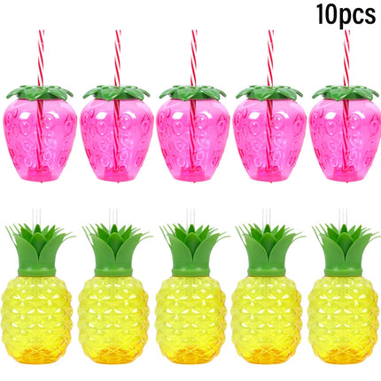 Party Essentials Pineapple Strawberry Fruit 8pc Cups - Party Essentials - 001 - Mad Fly Essentials