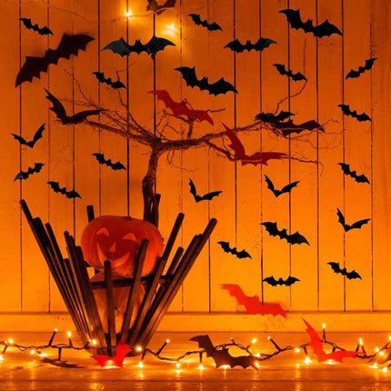Home Decor 120pc 3D Bat Halloween Decoration Stickers - Home Decor - Sproutfox - Mad Fly Essentials