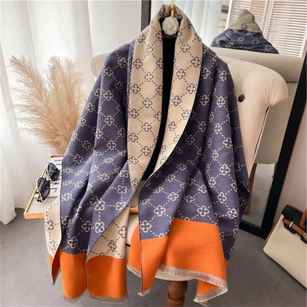Business Attire Women Double-Sided Cashmere Pink Scarf Shawl - Business Attire - Senaifei - Mad Fly Essentials