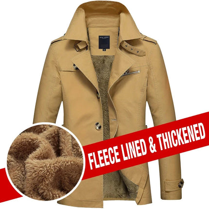 Outerwear Men Casual Fleece Cotton Winter Jacket - Outerwear - Tikalia - Mad Fly Essentials