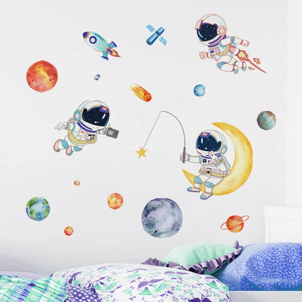 Nursery Decor Cartoon Planet 3D Wall Stickers - Nursery Decor - Sproutfox - Mad Fly Essentials