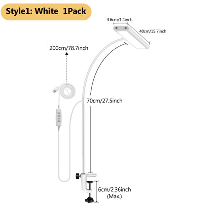 Desk Lamp LED Office Home Gooseneck Adjustable Light - Desk Lamp - Kakaxi - Mad Fly Essentials