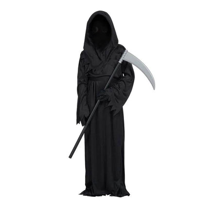 Five Shell Men Halloween Grim Reaper Black Hooded Ghost Adult Costume Set - Mad Fly Essentials