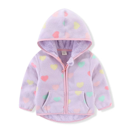Jacket Girl Heart Zipper Autumn Casual Outerwear - Jacket - Vikita - Mad Fly Essentials