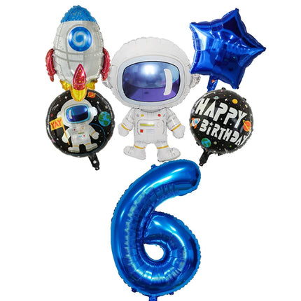 Party Essentials Space Astronaut Tableware Kid Birthday Decor Supply - Party Essentials - LISM - Mad Fly Essentials 