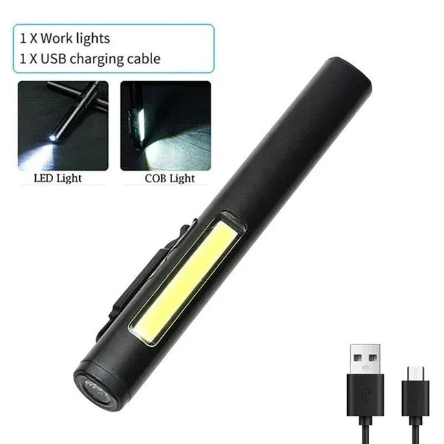 Magnetic LED 14500 Work COB Flashlight - Mad Fly Essentials