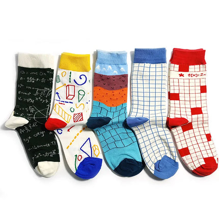 Socks Women Cute Cartoon 4pair Fashion Long Footwear - Socks - Vogul - Mad Fly Essentials