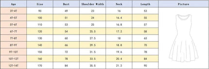 Girls 3D Sleeveless Cartoon Unicorn Dress - Mad Fly Essentials