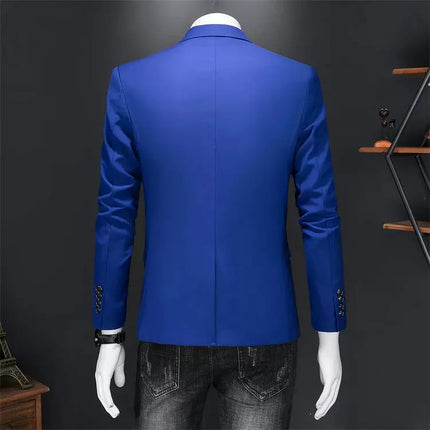 Men Slim-Fit 6XL-M Business Tuxedo Blazer