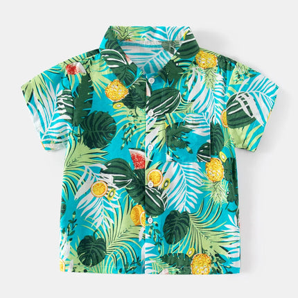 Baby Boys Summer Hawaiian Beach Birthday Party Shirts
