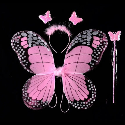 Costume Set 4pc LED Fairy Butterfly Girl Costumes - Costume Set - Bear Leader - Mad Fly Essentials