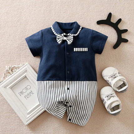 Baby Boys Newborn Blue Grey 0-18M Gentleman Outfit