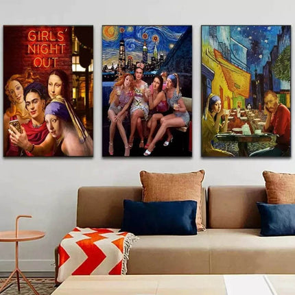 Funny Van Gogh Canvas Wall Decor – Mad Fly Essentials