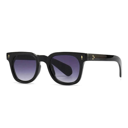 Men Retro Rivets UV400 Square Sunglasses - Mad Fly Essentials
