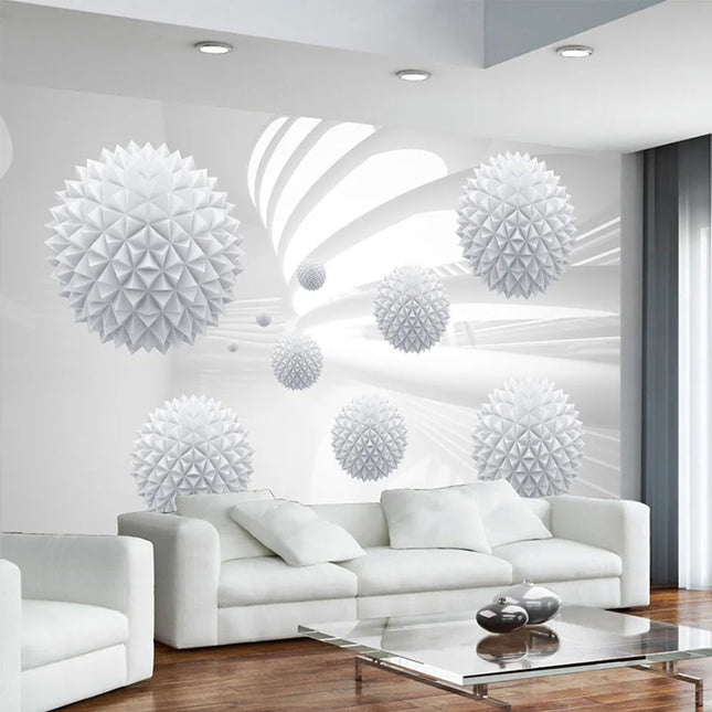Custom Modern 3D Spherical Mural Wallpaper