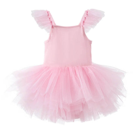 Baby Girl 1-8y Sleeveless Pink Princess Tutu Dress - Mad Fly Essentials