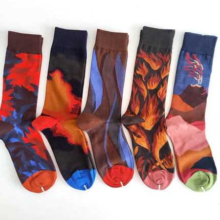 Socks Women Cute Cartoon 4pair Fashion Long Footwear - Socks - Vogul - Mad Fly Essentials