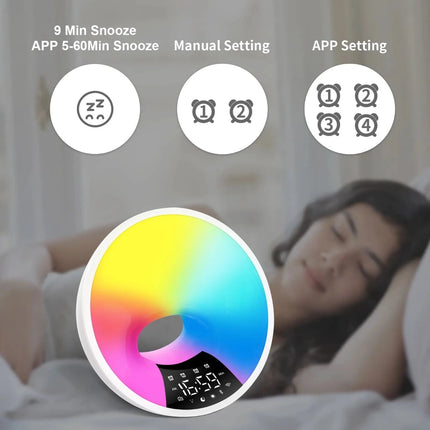 Sunrise Alarm Clock APP Adjustable Bluetooth Radio