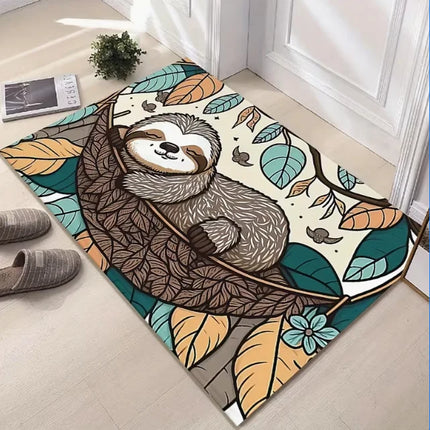 Doormat Sloth Animal Rectangular Floor Mats - Doormat - Design Shop - Mad Fly Essentials