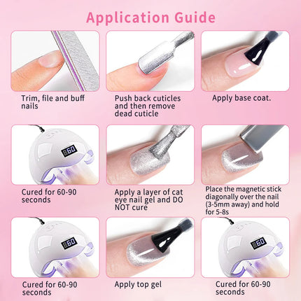 Nail Essentials Cat Eye Gel Nail Polish Set - Nail Essentials - Timistory - Mad Fly Essentials
