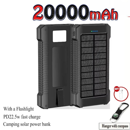 Home Essentials Portable Solar 20k mah Powerbank - Home Essentials - Tollcuudda - Mad Fly Essentials