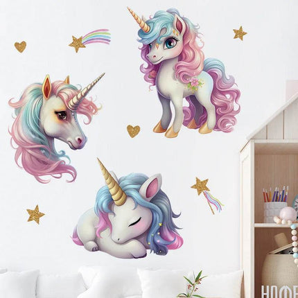 Girls Room 3D Unicorn Wall Stickers - Mad Fly Essentials