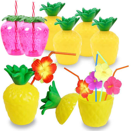 Party Essentials Pineapple Strawberry Fruit 8pc Cups - Party Essentials - 001 - Mad Fly Essentials