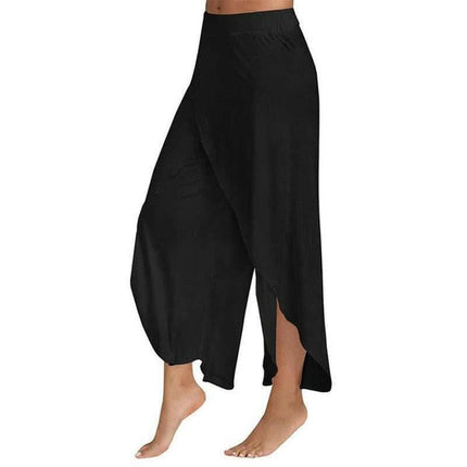 Women High Waist Loose Black Casual Harem Pants