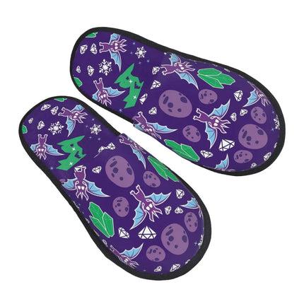 Slippers Men Indoor Neon Witchy Halloween Shoes - Slippers - OEING - Mad Fly Essentials