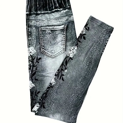 Leggings Women Autumn Floral Gothic Leggings - Leggings - Punk Rave - Mad Fly Essentials