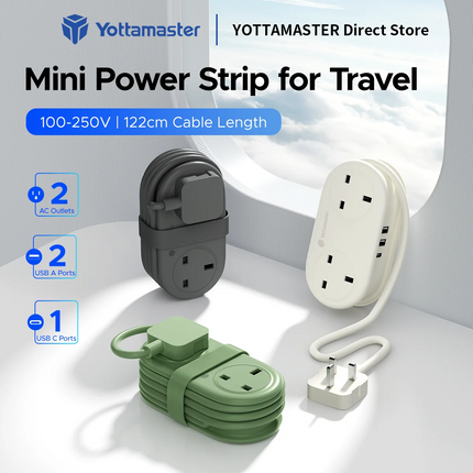 Home Electronics Pocket Power Strip Extension USB Type C (UK) - Home electronics - Wenjie Brother - Mad Fly Essentials