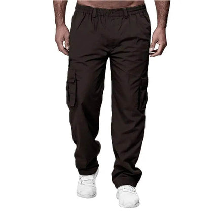 Men Loose Straight-Leg Cargo Pants - Mad Fly Essentials