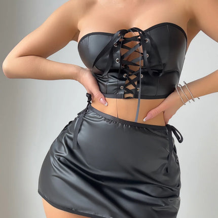 Lingerie Set Women Sexy Stapless Black Nightwear - Lingerie Set - Boldees - Mad Fly Essentials