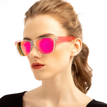 Women Gradient Transparent Lens Retro UV400 Sunglasses