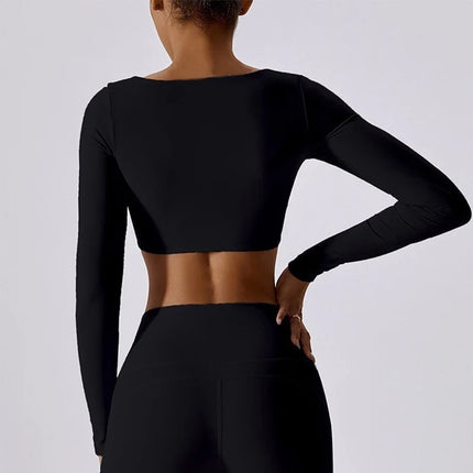 Fitness Top Women Crop Pilates Workout Tops - Fitness Top - vaambi - Mad Fly Essentials