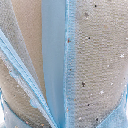 Party Dress Baby Girl Summer Casual Blue Flower Dress - Party Dress - Kids Tales - Mad Fly Essentials