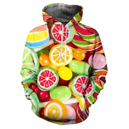 3D Hoodies Men Candy Gummy Bear Long Sleeve Hoodies - 3D Hoodies - Cargo Global - Mad Fly Essentials