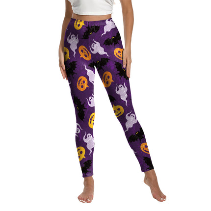 Fitness Leggings Women Halloween Punk Ghost Striped Leggings - Fitness Leggings - Youre My Secret - Mad Fly Essentials