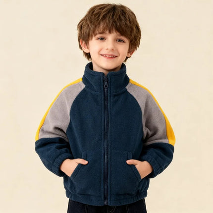 Outerwear Boy Autumn Fleece Winter Blue Jacket - Outerwear - WIldsurfer - Mad Fly Essentials