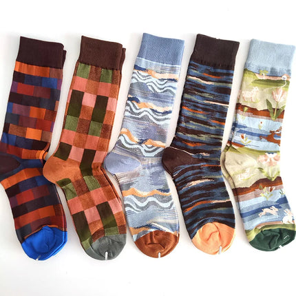 Socks Women Cute Cartoon 4pair Fashion Long Footwear - Socks - Vogul - Mad Fly Essentials