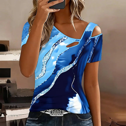 Women Blouse Off-Shoulder Short Summer Casual Top - Women Blouse - Inpetal - Mad Fly Essentials
