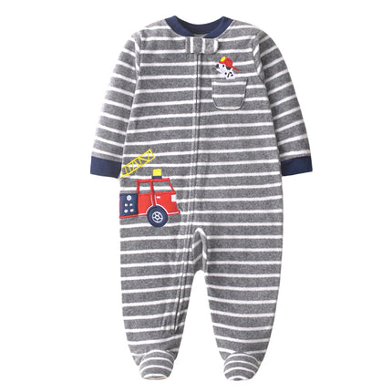 Baby Romper Boy Fall Fleece Animal Jumpsuit - Baby Romper - Afairytale - Mad Fly Essentials