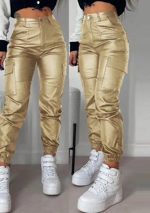 Cargo Pants Women Relaxed-fit Capri Pants - Cargo Pants - Cryptographic - Mad Fly Essentials